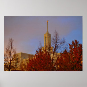 Póster Mt. Timpanogos LDS Temple American Fork, Utah