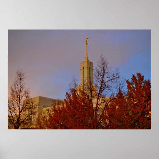 Póster Mt. Timpanogos LDS Temple American Fork, Utah (Frente)