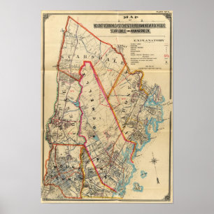Póster Mt. Vernon, E Chester, Pelham, New Rochelle, NY