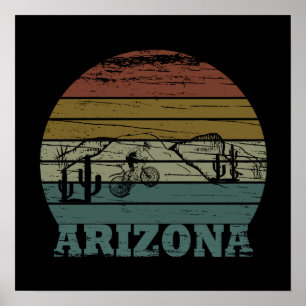 Póster Mtb Az Sedona - Bicicleta de Montaña Arizona