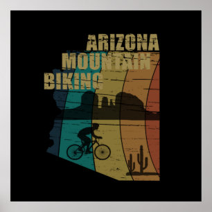 Póster Mtb Az Sedona - Bicicleta de Montaña Arizona