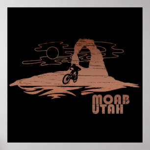 Póster Mtb Moab - Ciclismo de montaña en Utah