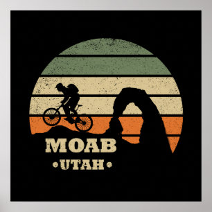 Póster Mtb Moab - Ciclismo de Montaña en Utah