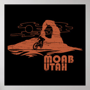 Póster Mtb Moab - Ciclismo de montaña en Utah