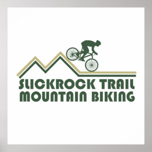 Póster Mtb Mountain Biking - Senderos Slickrock Utah