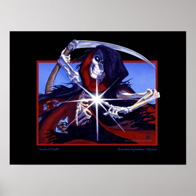 Póster MtG Touch of Death print (Frente)