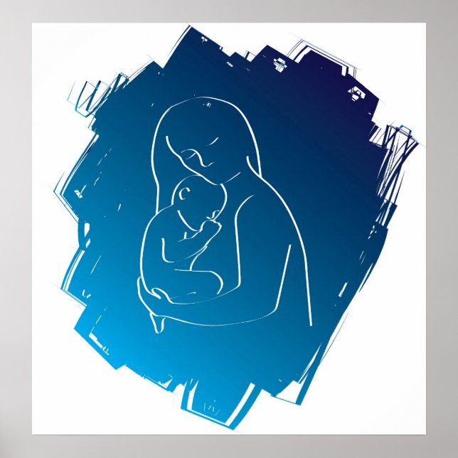 Póster mu y bebé (Frente)