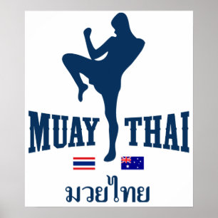 Póster Muay Tailandia tailandesa Australia
