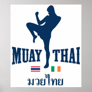 Póster Muay Tailandia tailandesa Irlanda
