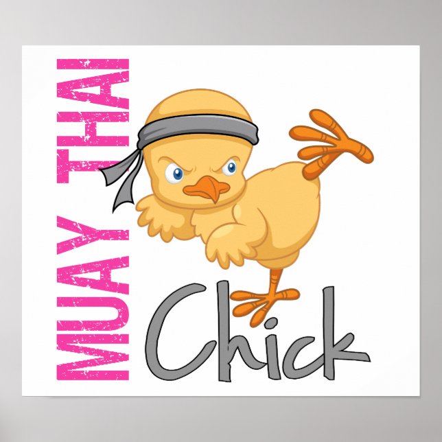 Póster Muay Thai Chick (Frente)