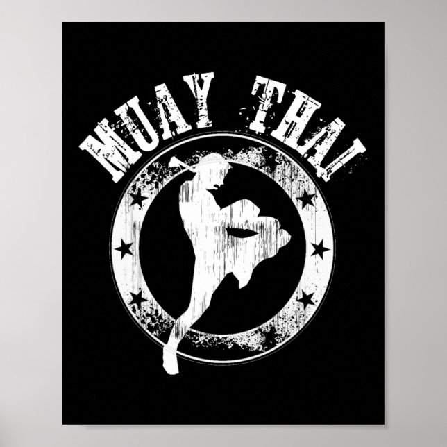 Póster Muay Thai - Estilo tailandés Guay Mma Boxing Gear (Frente)