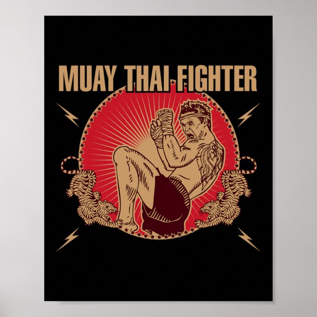 Póster Muay Thai Fighter (Frente)