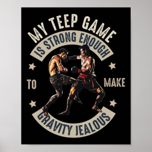 Póster Muay Thai Fighter Para Hombres Dad Boxeo Tailandés