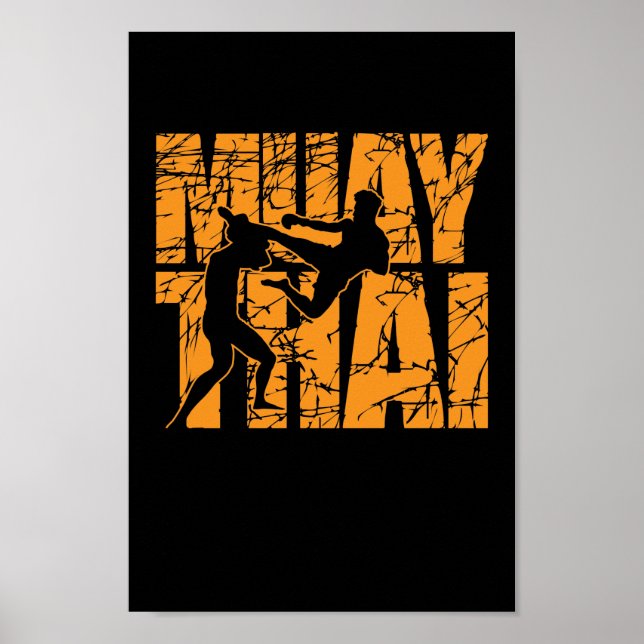 Póster Muay Thai Kampf mit Stil (Frente)