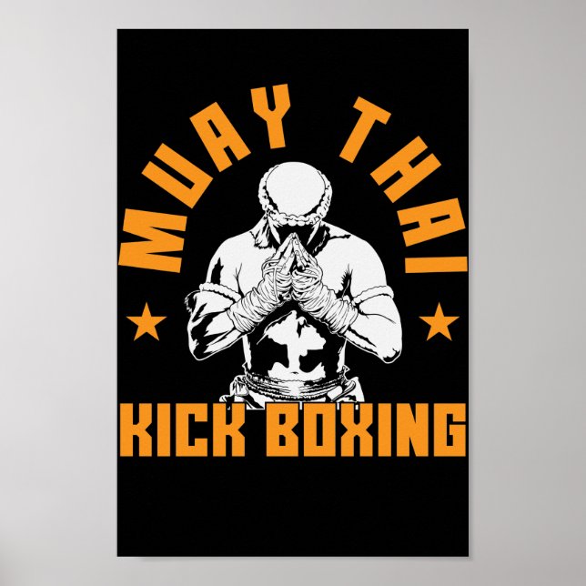 Póster Muay Thai Kickboxen (Frente)