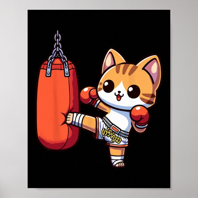 Póster Muay Thai Kickboxing, Thai Boxing For Boys, Muay T (Frente)