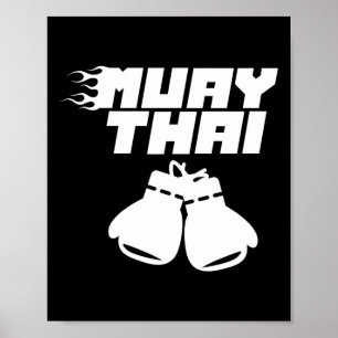 Póster Muay Thai Martial Arts Fighob