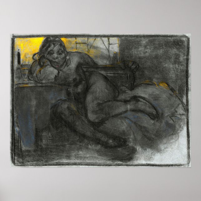 Póster Mucha - Estudio De Una Mujer (Frente)