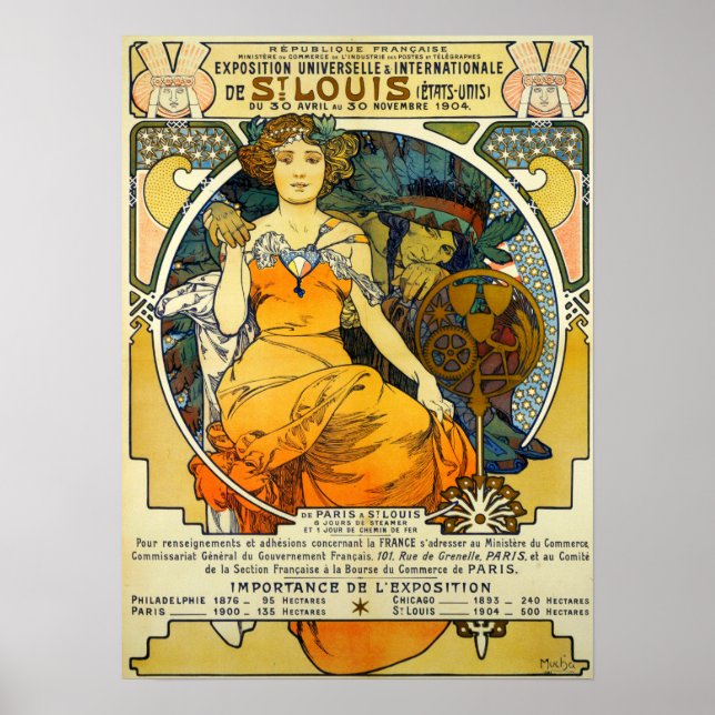 Póster Mucha - Exposición Universal E Internacional De... (Frente)