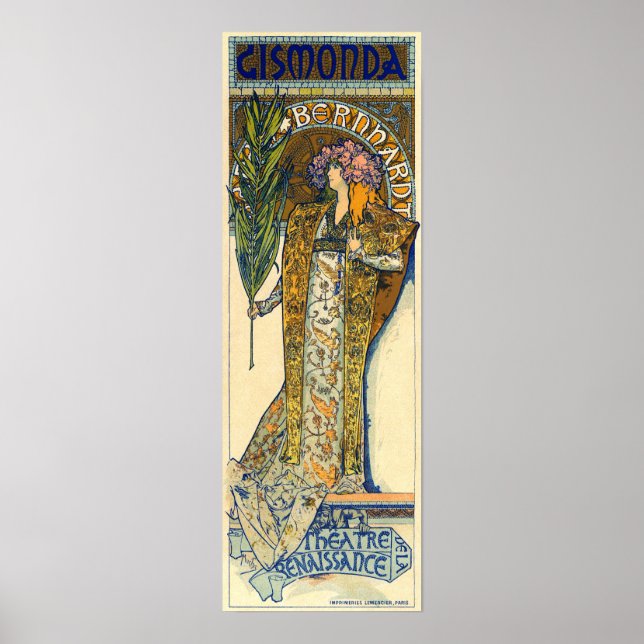 Póster Mucha - Gismonda 1894 (Frente)
