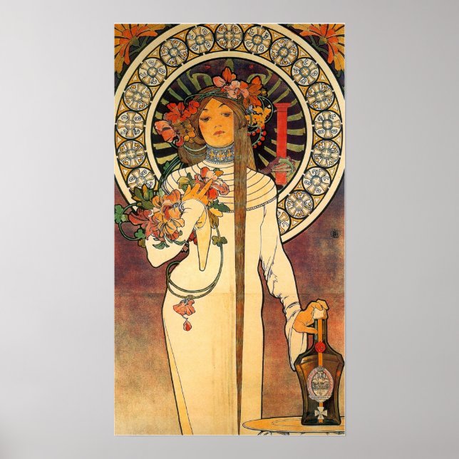 Póster Mucha - La Trappistine (Frente)