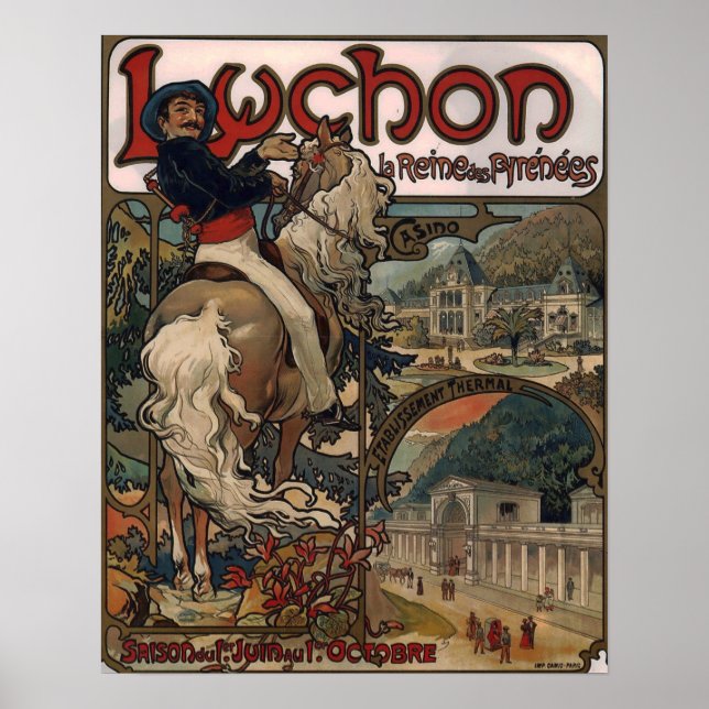 Póster Mucha - Luchon 1895 (Frente)