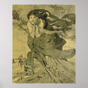 Póster Mucha - Mars Cocorico