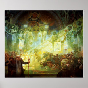 Póster Mucha - Monte Athos 1926