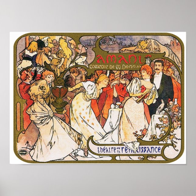 Póster Mucha Poster: Amants (Frente)