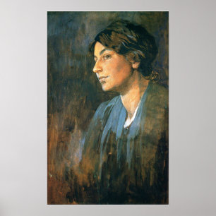 Póster Mucha - Retrato de Marushka Esposa del Artista 190