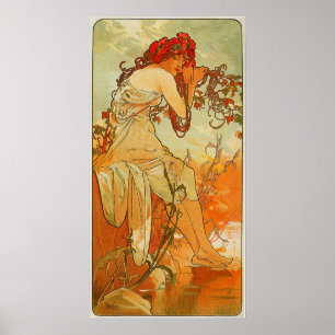 Póster Mucha - Verano de 1896