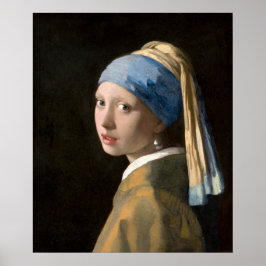 Póster Muchacha con un pendiente de perla | Johannes Verm