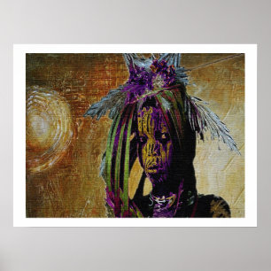 Póster Muchacho africano de la selva