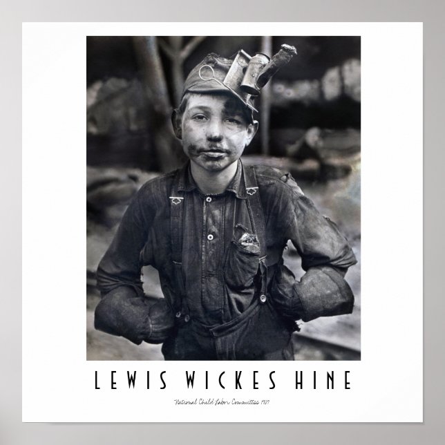 Póster Muchacho típtico en mina de Virginia Occidental (Frente)