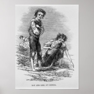 Póster Muchacho y chica en Cahera