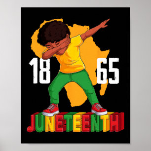 Póster Muchachos de Dabbing de Junte Hombres Africanos Ne