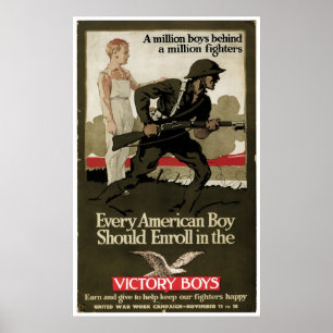Póster Muchachos de la victoria