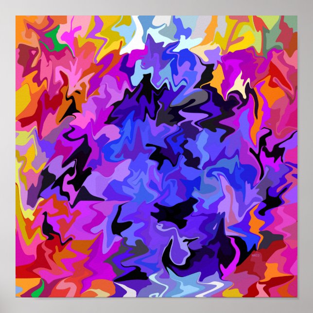 Póster Muchas caras... (Frente)