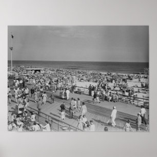 Póster Muchedumbre en la playa
