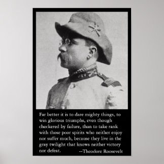 Póster Mucho mejor es atreverse a cosas poderosas.