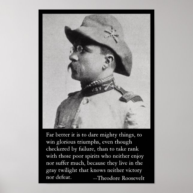 Póster Mucho mejor es atreverse a cosas poderosas. (Frente)