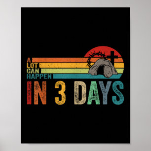 Póster Mucho puede pasar en 3 días Cristo religioso de Pa