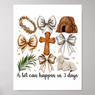Póster Mucho puede pasar en 3 días de Pascua y doblar a C