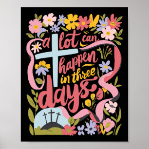 Póster Mucho Puede Suceder En 3 Días Pascua Religiosas Mu