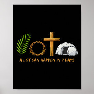 Póster Mucho Puede Suceder en Siete Días Jesús Ha Resucit