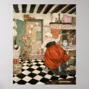 Póster Muchos el golpeo que él tenía