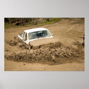Póster Mud bogging