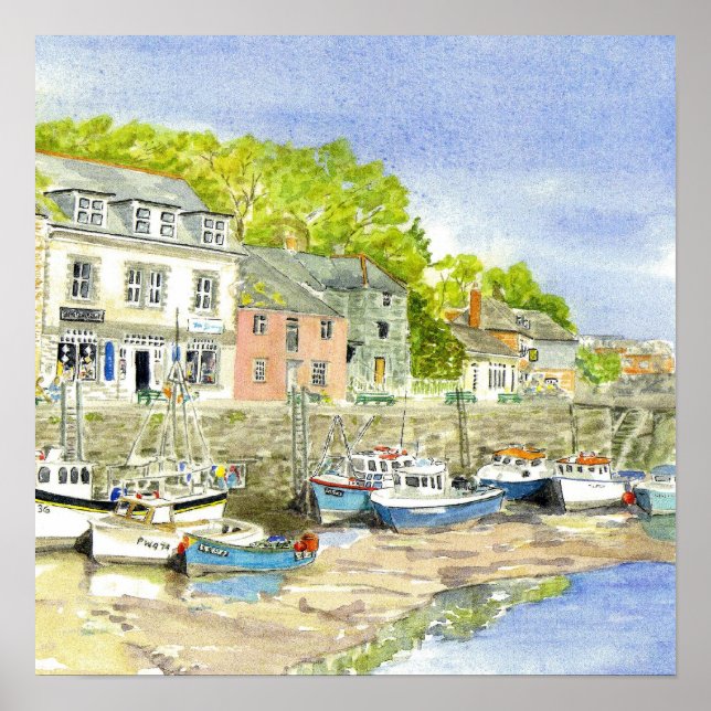 Póster 'Muddy Bottoms (Padstow)' Poster (Frente)