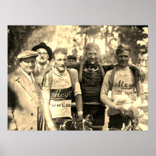 Póster Muddy Faces Tour de Francia 1928 Después de la Eta