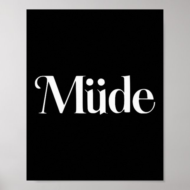 Póster Müde Funny Saying Bro Teens Boys Kids Christmas Pa (Frente)